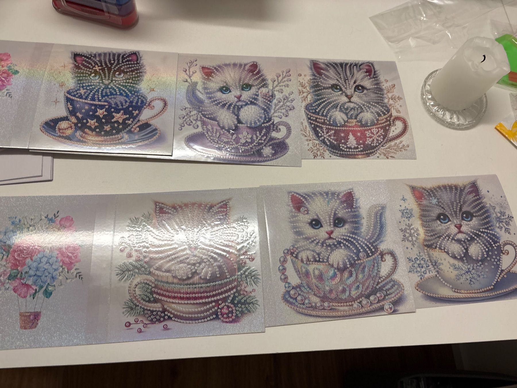 Kit bricolage: Diamond Paiting Karten Katze 🐈 – Nuovo (secondo la descrizione) da Amriswil venduto da SCHLOSSGEISTLI