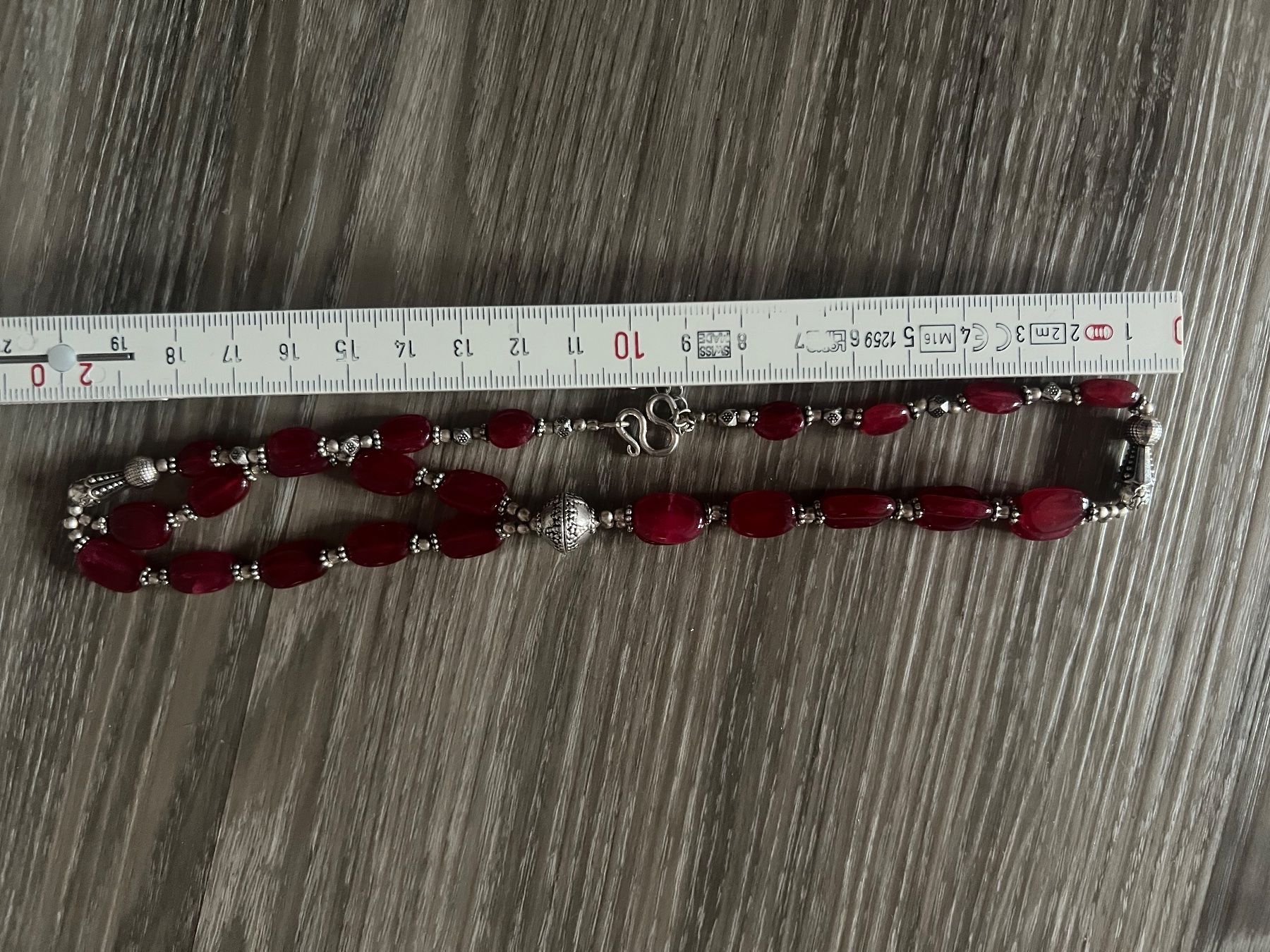 Catenine: Hübsches Kette mit Silber und Rubin – Usato da Neerach venduto da romiping 7