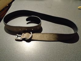 Gürtel Grösse 83, Marc O'Polo, hellgrau / Innen schwarz