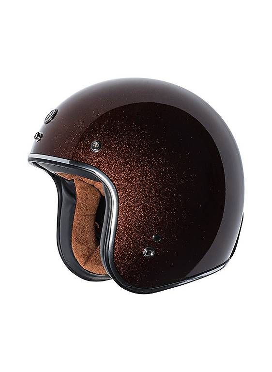 Casques & visières: TORC T-50 Jethelm Mega Flake Rootbeer NEU – D'occasion à Altnau par stormridermc