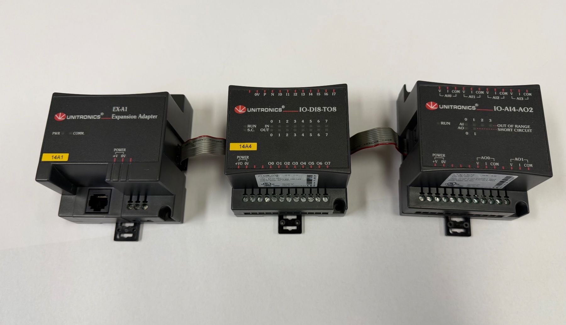 Sistema di controllo: Unitronics Panel, EX-A1, IO-DI8-TO8, IO-AI4-AO2 Module – Usato da Dintikon venduto da Baddaru 9