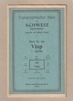 Topographischer Atlas Blatt 496 Visp 1:50.000