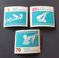 DDR 1962 Sport briefmarken