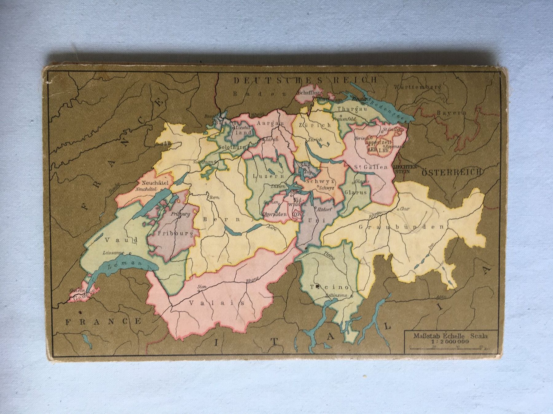 Cartine & Atlanti: alte Schulkarte Schweiz – Usato da Bern venduto da aiz_2xxb 1