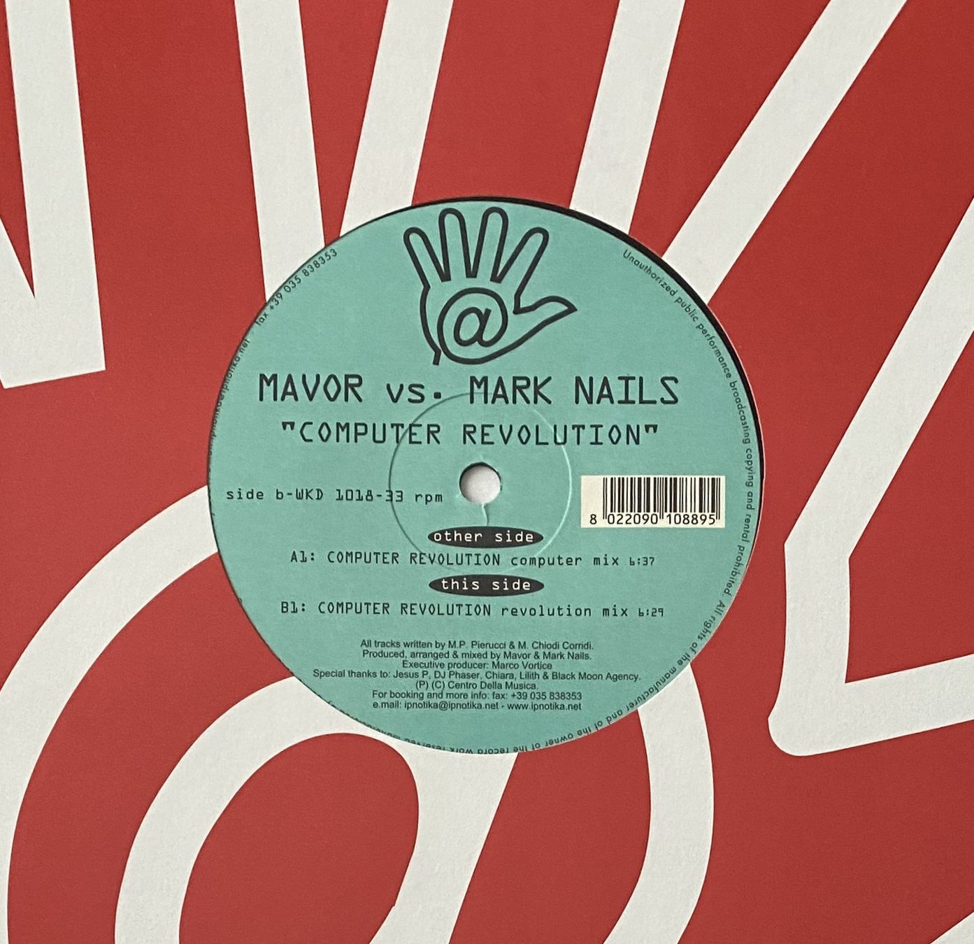 Dischi in vinile: Mavor vs. Mark Nails, Computer Revolution (Hardstyle) – Usato da Flums venduto da Empe1 2