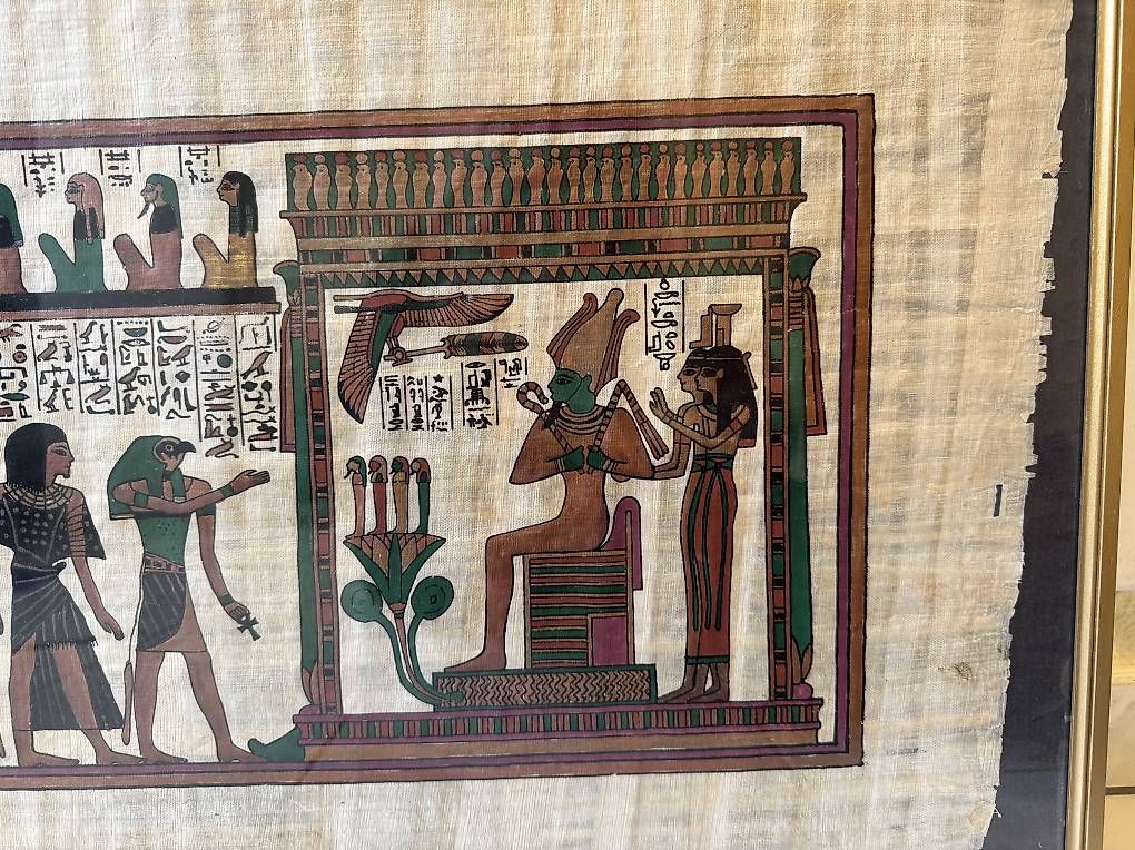 Foto & Immagini: Echter Papyrus in edlem Goldrahmen – Usato da Adliswil venduto da sus_l8lg 3
