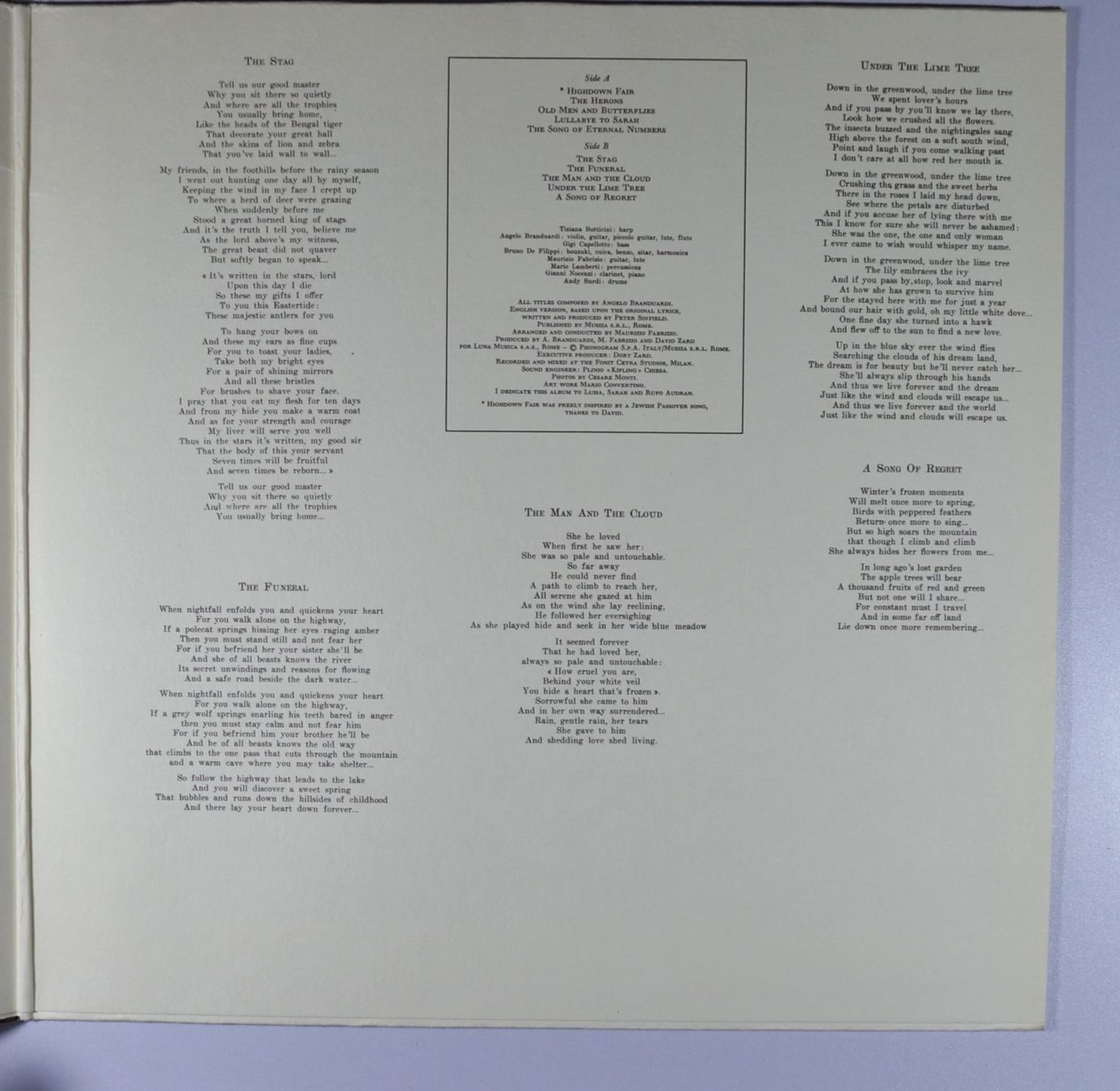 Dischi in vinile: LP: ANGELO BRANDUARDI - Highdown Fair – Usato da Frenkendorf venduto da Yard-Sale-2000 1
