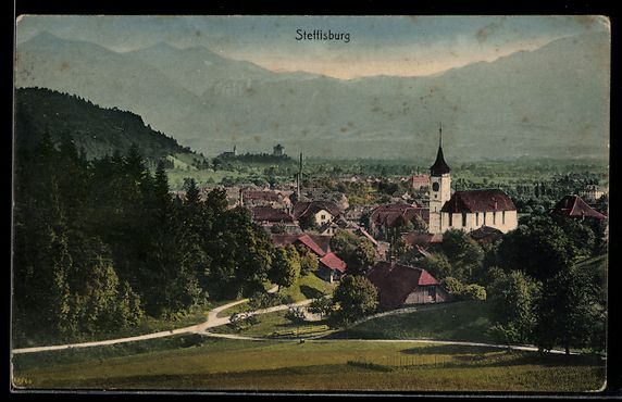 Ansichtskarten: AK Steffisburg, Totalansicht – Gebraucht aus Berlin von bartko-reher