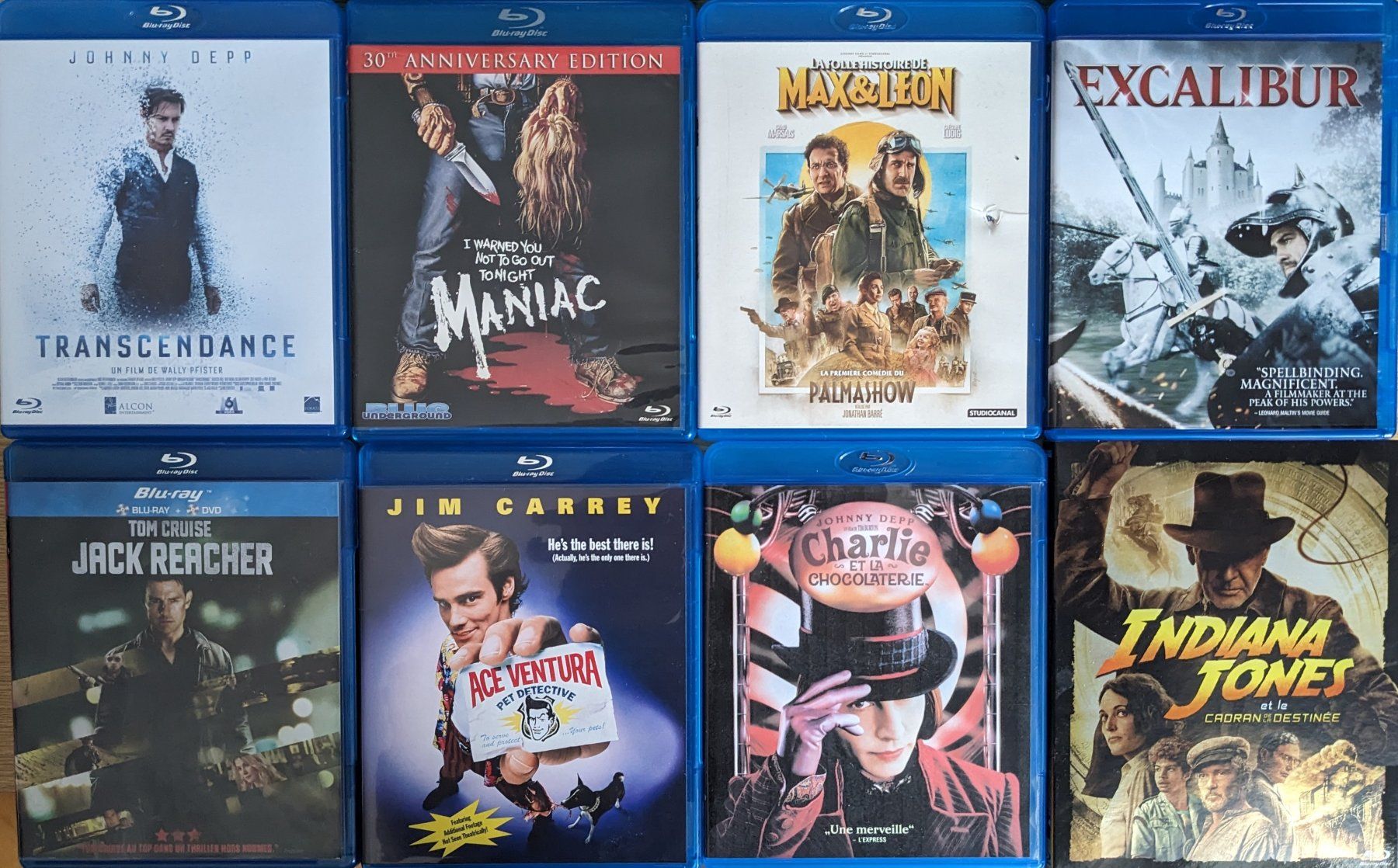 Tous les DVDs: Blu Ray VF lots de 8 – D'occasion à Vevey par Cadillacman