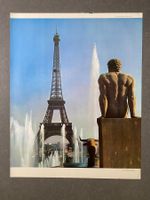 Original Vintage Poster - Paris: Blick auf den Eiffelturm