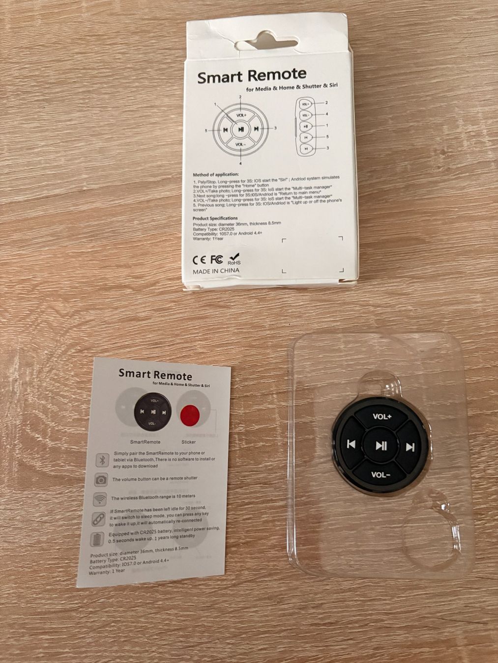 Radio: Auto Lenkrad Bluetooth Fernbedienung – Nuovo e nell'imballaggio originale da Adlikon b.Regensdf venduto da Cappo