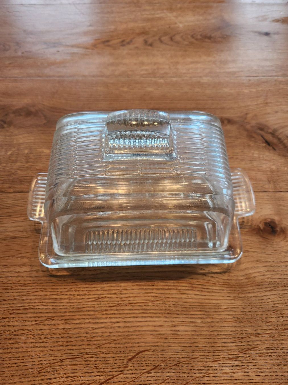 Sonstiges Geschirr: Glasbutterdose Vintage – Gebraucht aus Fanas von Rurero03