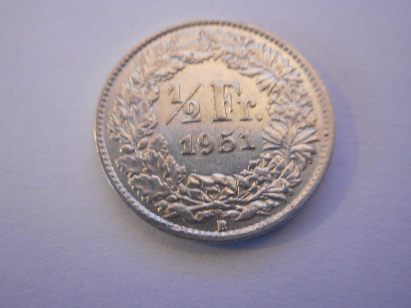 Alle Münzen: 50 Rp. 1951 silber – Gebraucht aus Kriegstetten von pizlad2010 1