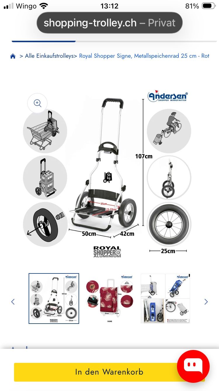 Altro per la casa: Shopping-Trolley – Usato da Zofingen venduto da irmasa 1