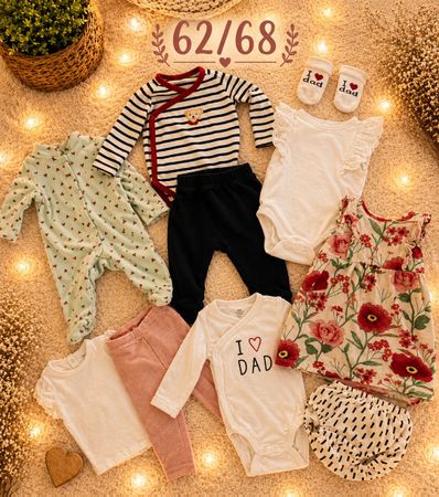Babykleider-Set rot, Grösse 62/68 Top Zustand!