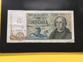 5000 Lire Columbus 2* Tipo Decreto 1973