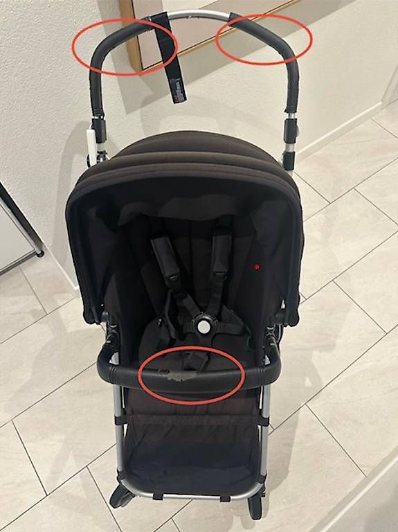 Bugaboo Carrozzine: Bugaboo Kinderwagen schwarz mit Gebrauchsspuren – Usato da Zürich venduto da SerenaG 2