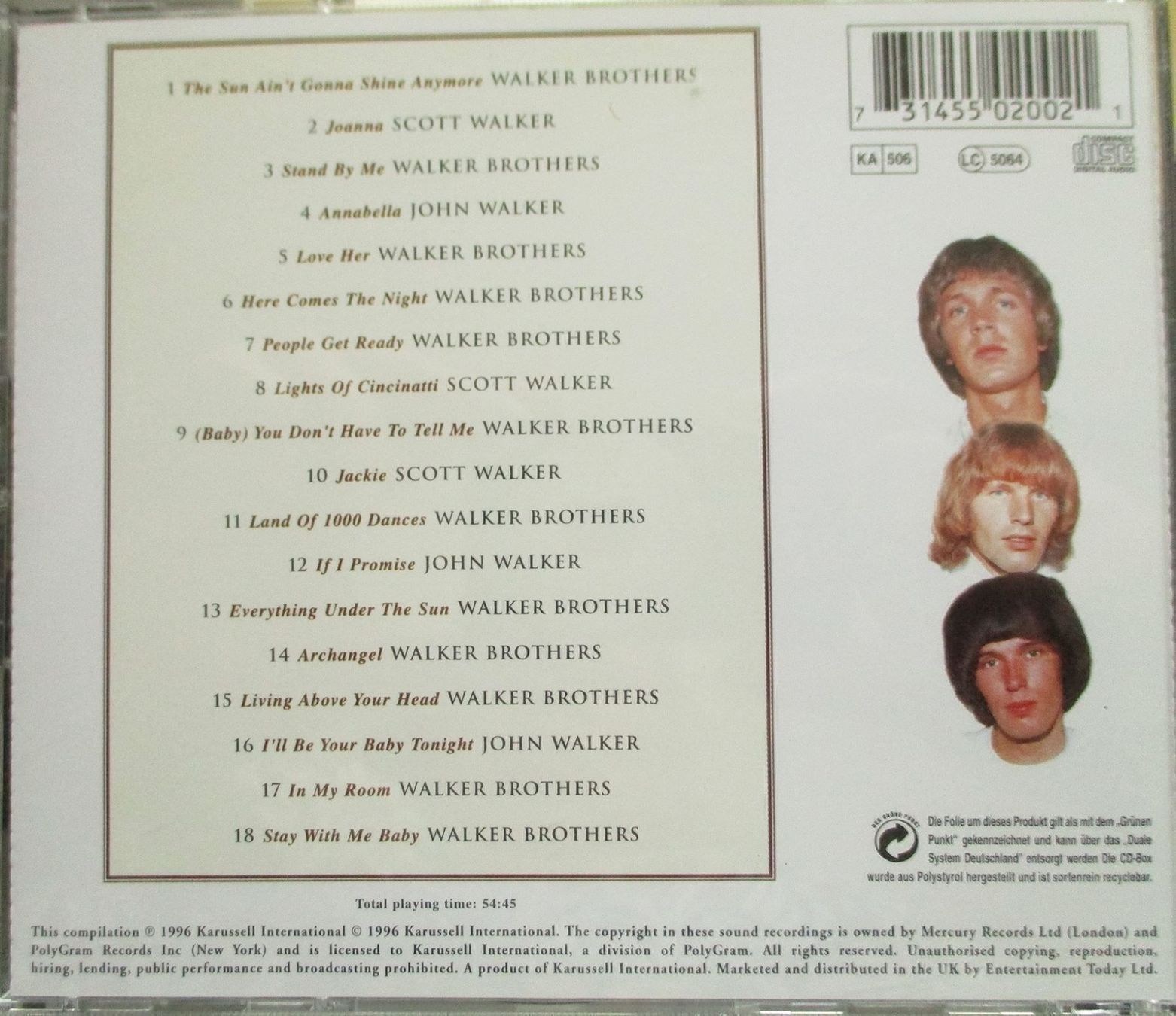 CD: The Walker Brothers / CD – Usato da Flumenthal venduto da novbra 1