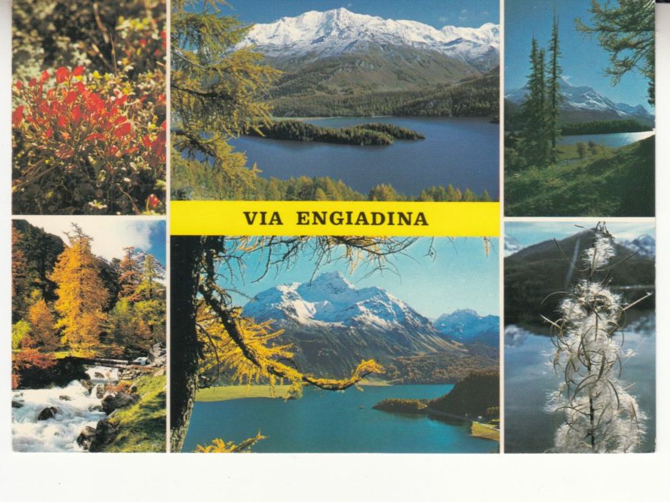 Cartoline postali: Via Engiadina ca. 1980 – Usato da Bürglen TG venduto da StampGraf