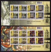 2015_1536-39_ABTEI ST-MAURICE_Zusammendruck-Bogen kompl.! **