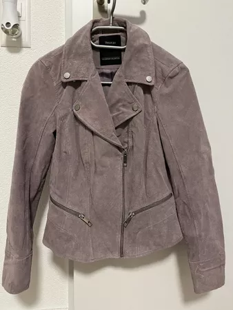 Wildlederjacke flieder 34 neu