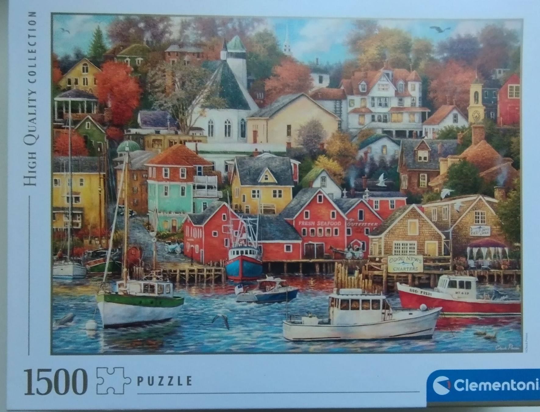 Clementoni Puzzle: 1500 Puzzle Clementoni, Good Times Harbor – Usato da Obernau venduto da stimeroli