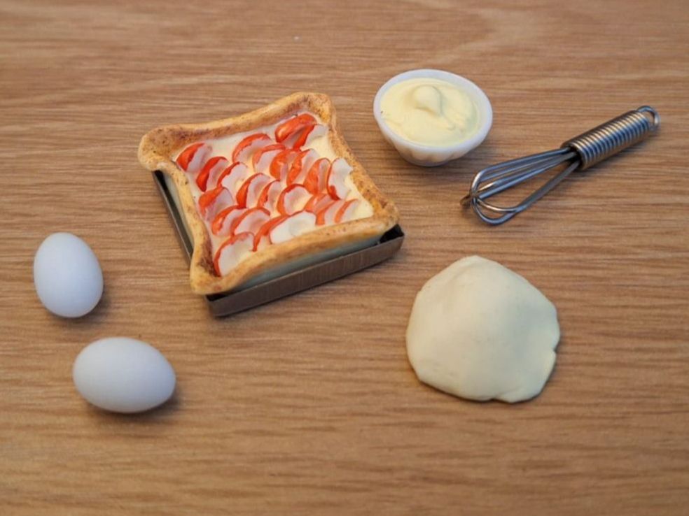 Case e mobili per bambole: Handmade Apfelwähe Set – Nuovo (secondo la descrizione) da Zürich venduto da HandmadeTinyFood 2