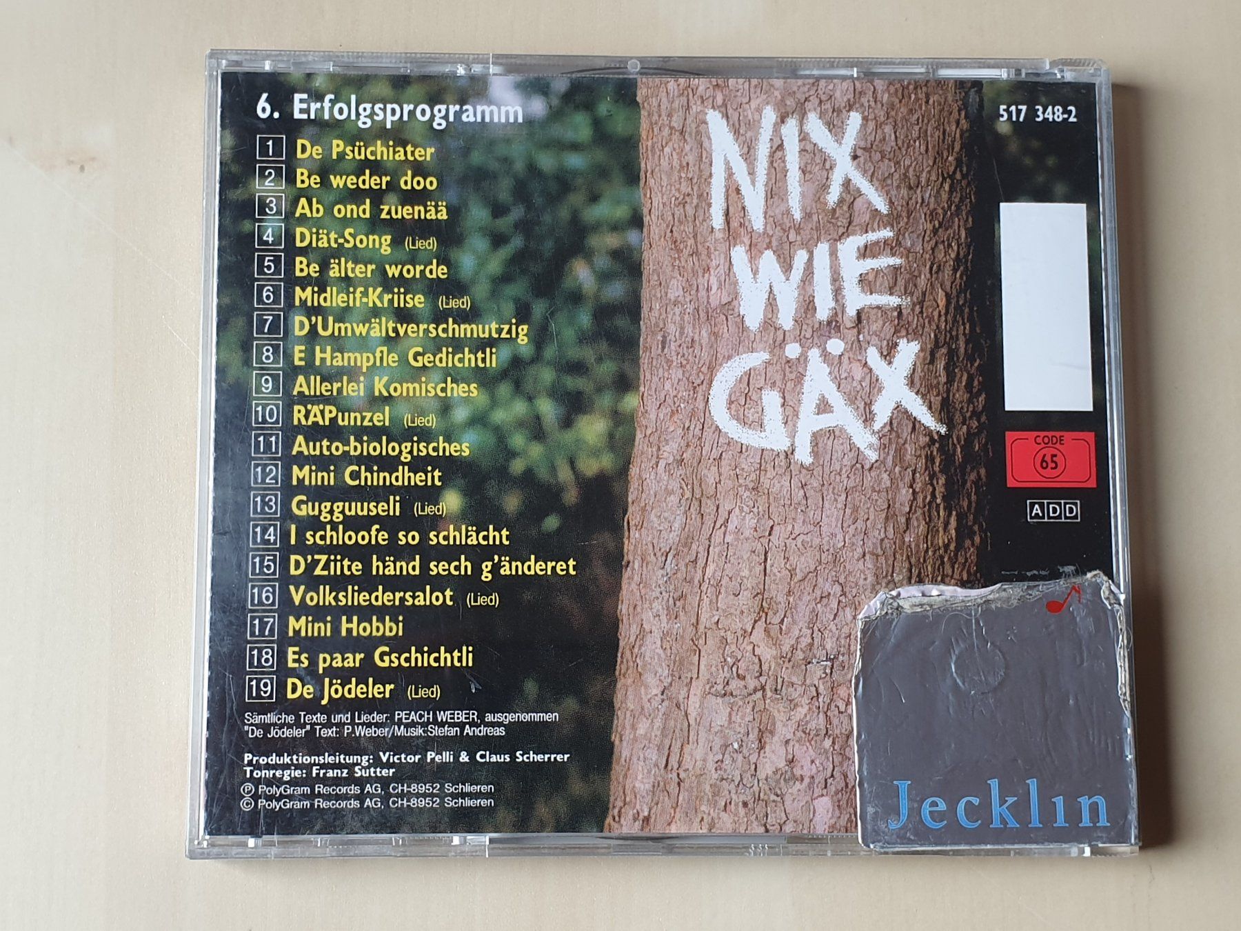 CDs: Peach Weber Nix wie Gäx – D'occasion à Stansstad par collectorsshop 1