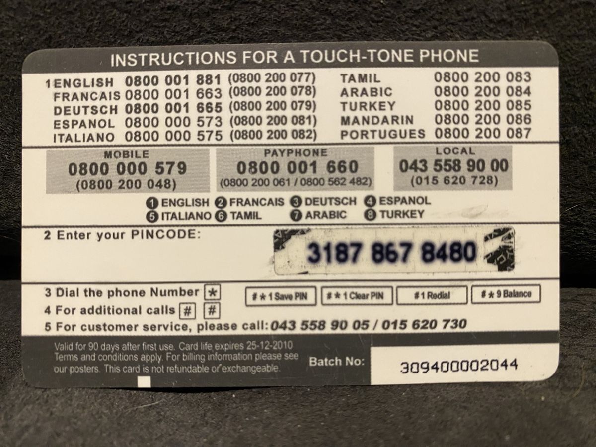 Telefon- & Taxkarten: Carte – Gebraucht aus Lausanne von babacard10 1