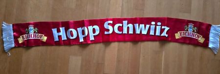 Fanschal Hopp Schwiiz Eichhof rot NEU