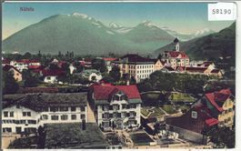 Näfels - Generalansicht - Litho