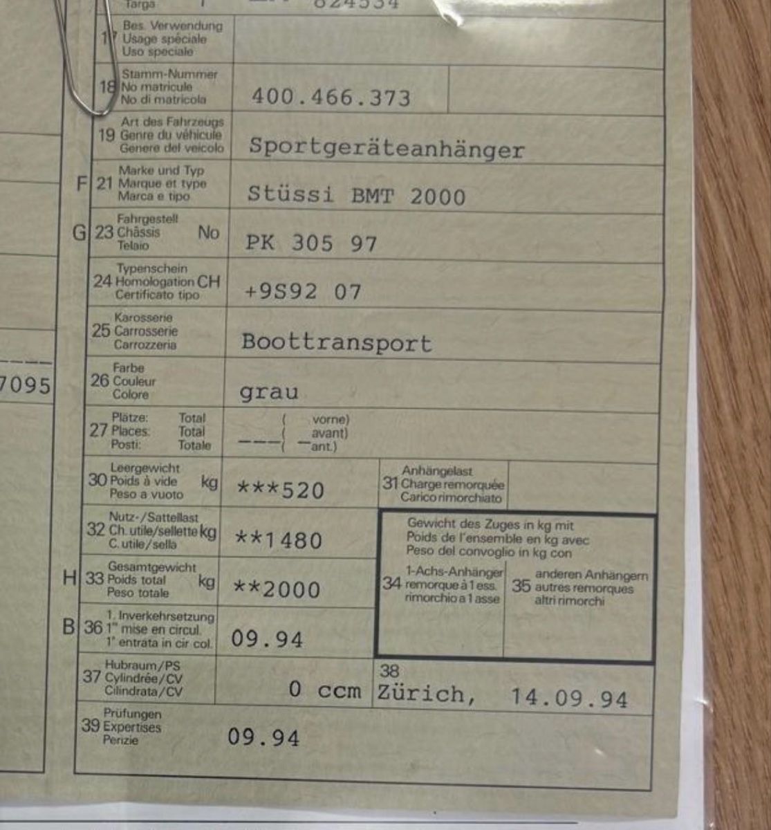 Schweizer Bateaux: Boot mit Trailer Schweizer Saphire – D'occasion à Oftringen par dus_n9nw 6