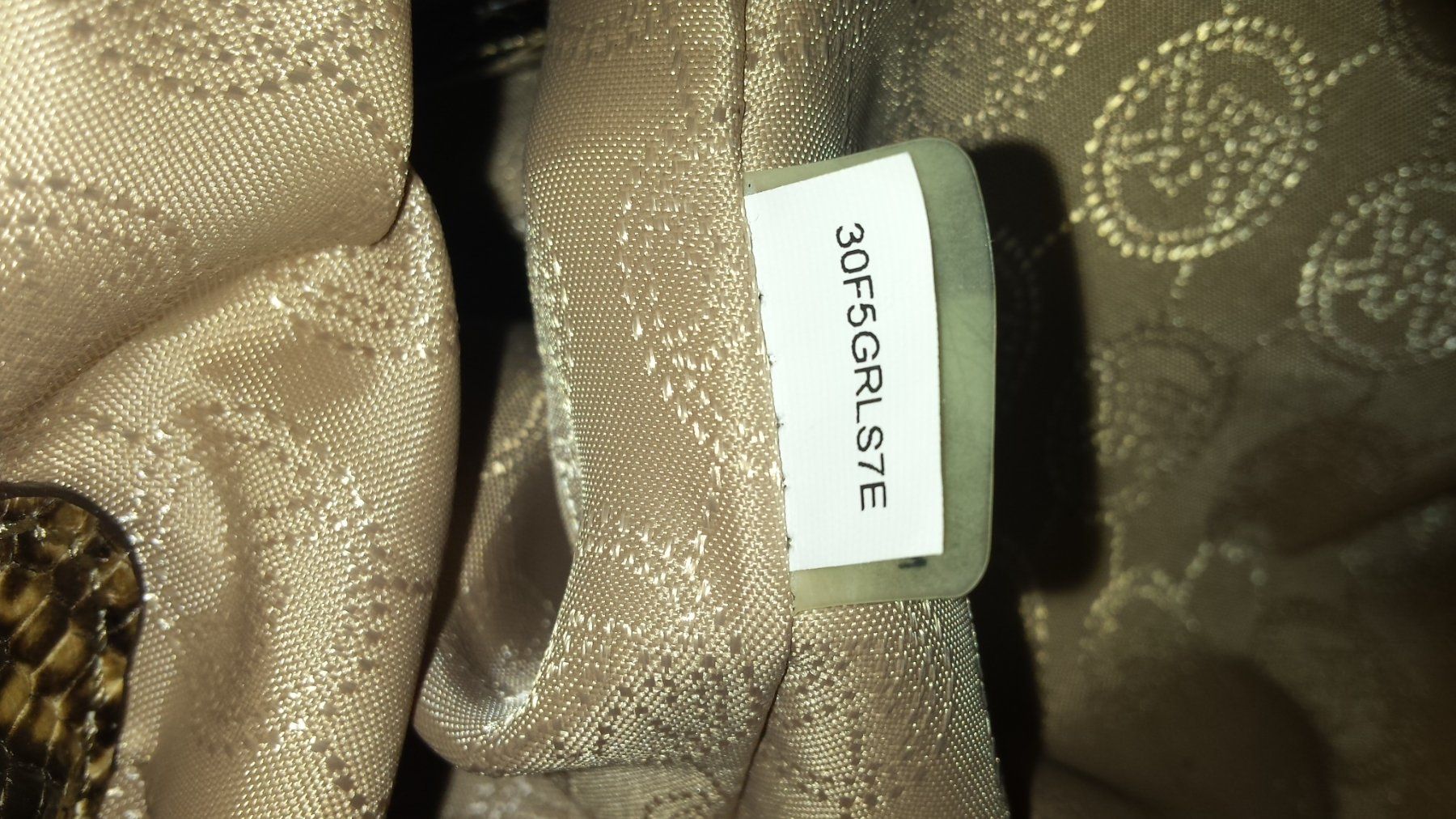 Michael Kors Taschen für Damen: Portoaktion! Michael Kors Riley Tasche, Leder Beige, Python – Neu (gemäss Beschreibung) aus Luzern von Zimprich 6