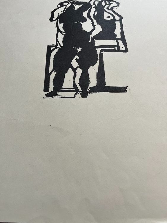 Xilografie: Diether Ritzert HOLZSCHNITT SIGNIERT – Usato da Gersau venduto da grafik-kunst 2