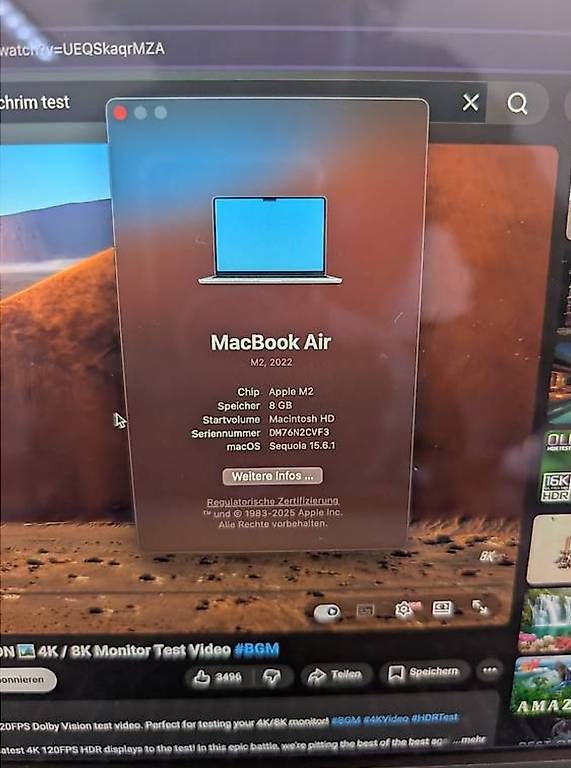 Notebooks: Mac Book für 550.- mit M2! – Gebraucht aus Zürich von zh_zuerri_ 3