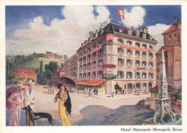 Bern (BE) Hotel Metropole Monopole mit eleganten Passanten G