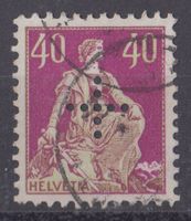 Verwaltungsmarken: 40 Rp. mit Kreuz