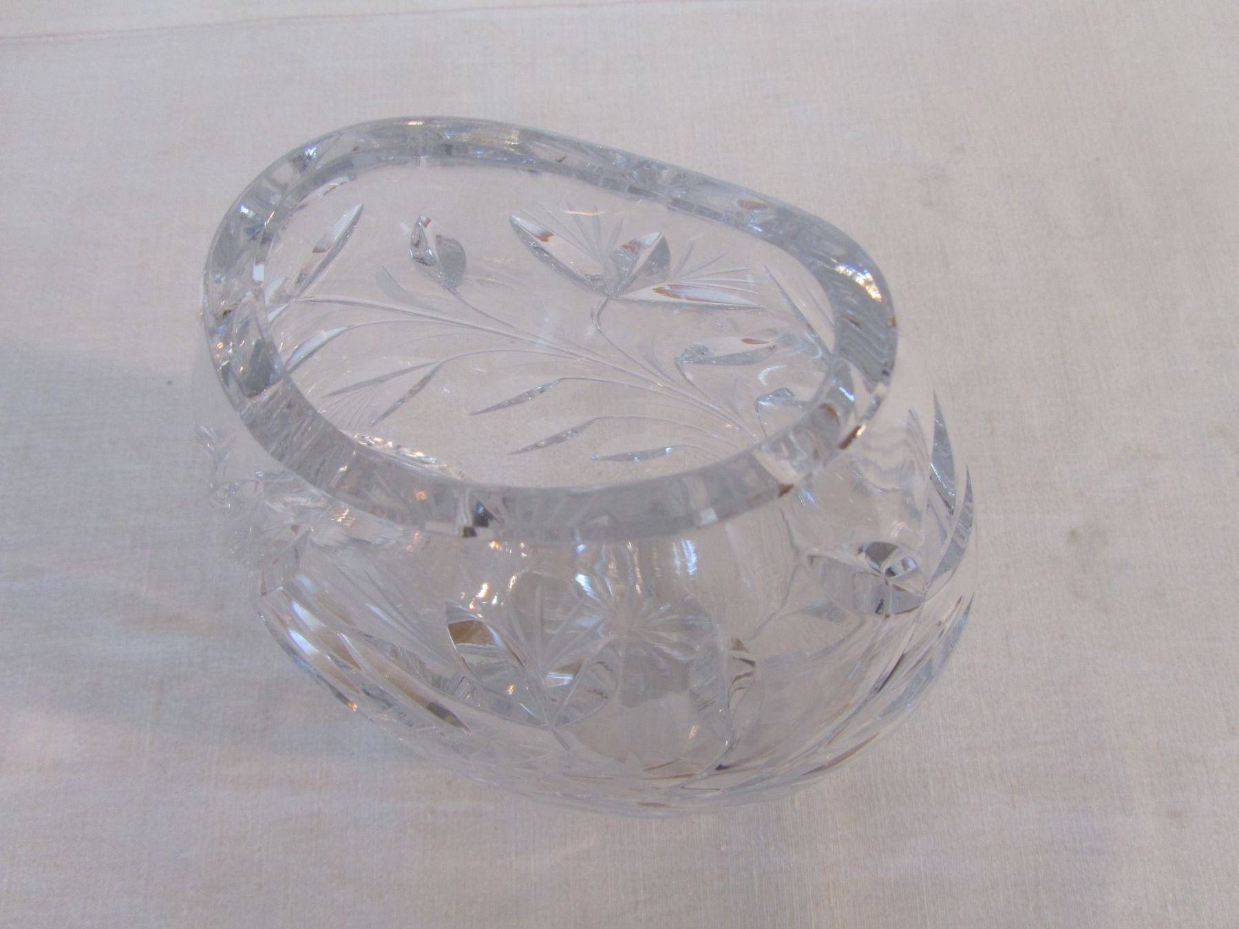 Vasi & Recipienti: Wunderschöne Kristall Glas Vase mit filigranem Schliffmuster – Usato da Seengen venduto da mikelele 3