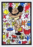 Death NYC Ltd Ed Pop Art Druck " Haring Jackson Mickey Mouse