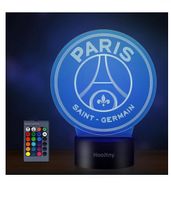 Veilleuse Enfant Lampe Football Paris PSG 3D Garçon LED