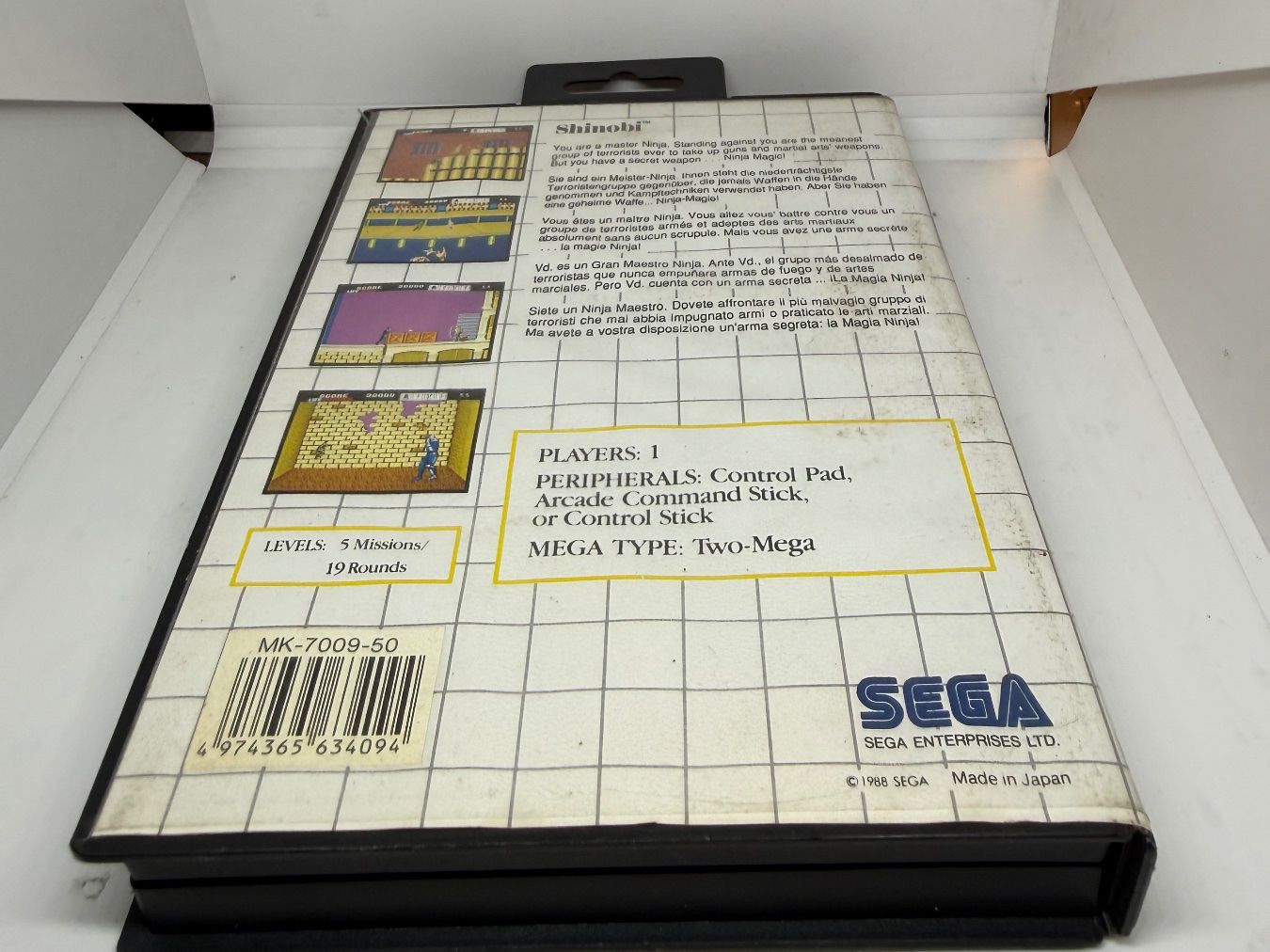 Sega Giochi: Shinobi Sega Master System – Usato da Dietlikon venduto da NESFEVER 1