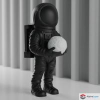 Astronaut Sculpture for Space & Astronomy Lovers - Bicolor