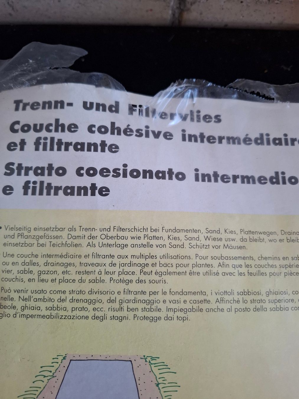 Piante & sementi: Trenn- und Filtervlies 3x1m neu – Usato da Schönholzerswilen venduto da clyde123 1
