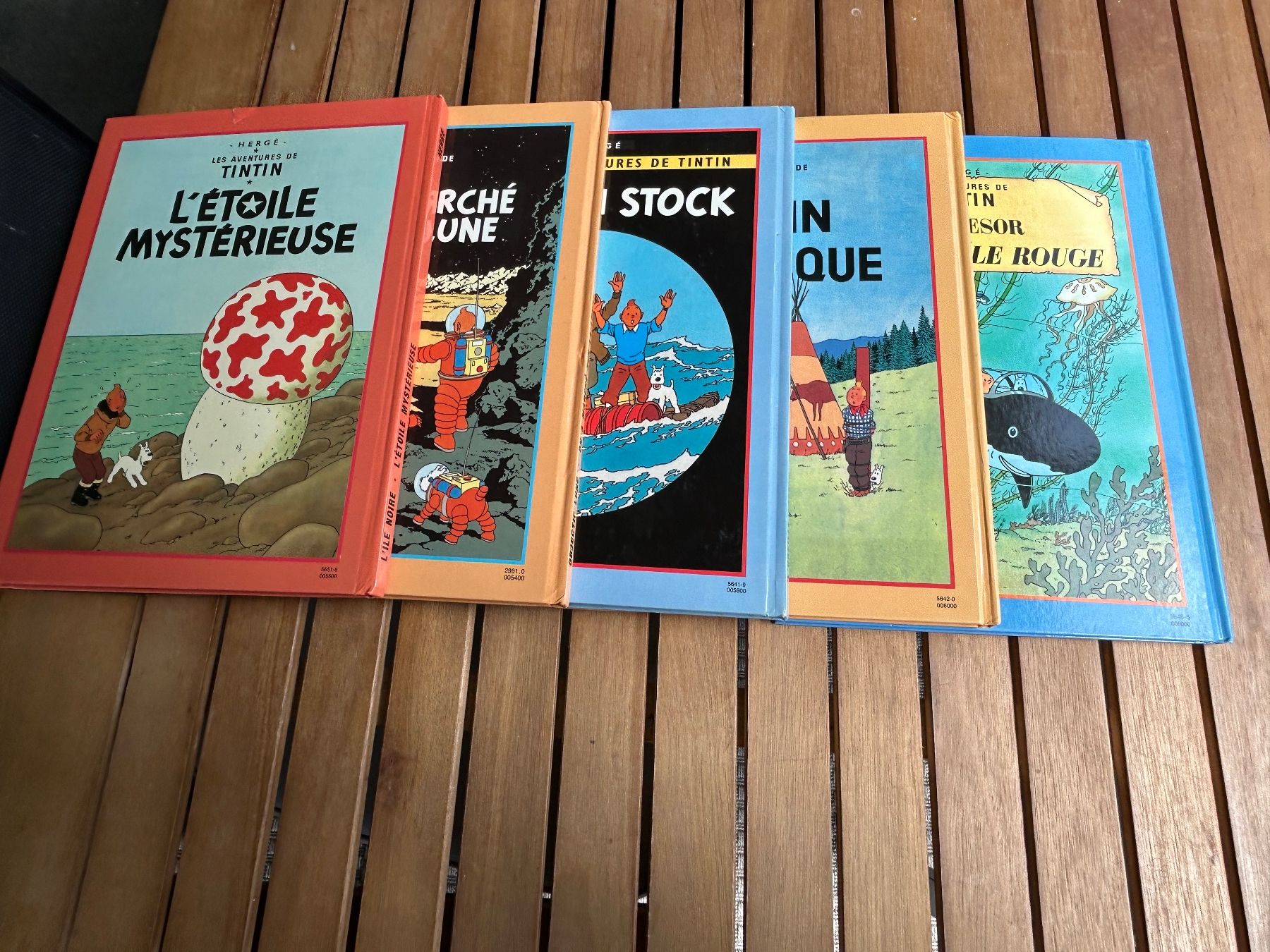 Fumetti: TINTIN: 5 ALBUMS DOUBLES – Usato da Bevaix venduto da Falbala0 1
