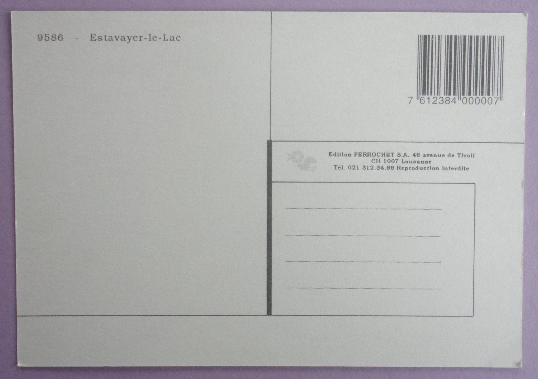Cartoline postali: Estavayer-le-Lac – Usato da Fétigny venduto da Billy2miny 1