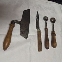 Versand möglich. Diverse antike Küchenutensilien, Holzgriffe