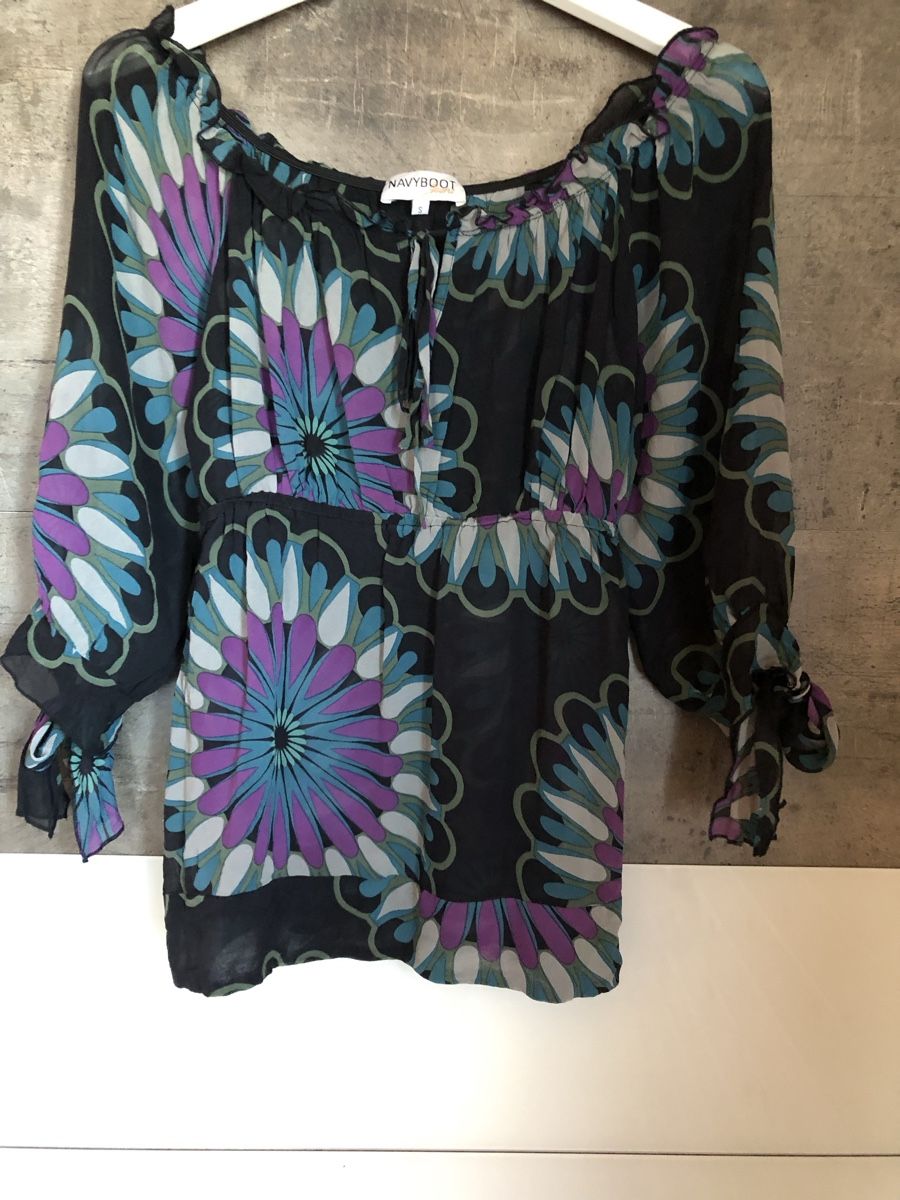 Navyboot Camicette: Seidenbluse von Navyboot, Grösse S – Usato da Rüschegg Heubach venduto da sharky81