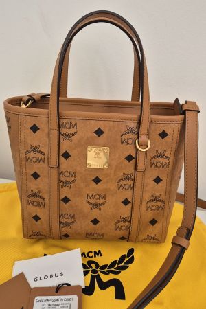 Original MCM Tasche 'Toni' Visetos Cognac neu ab Fr. 1.-- !!