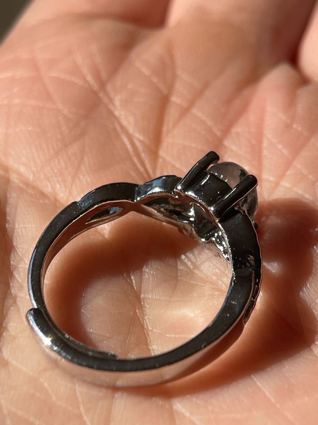 Anelli: 100 % echter schwarzer Rutilquarz-Ring – Edelsteinring. – Nuovo e nell'imballaggio originale da Schiers venduto da sisikristall 4