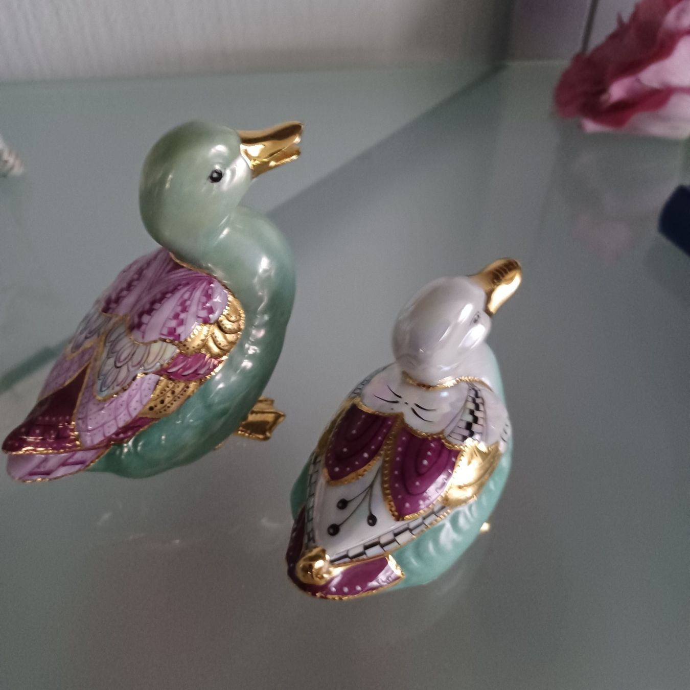 Statuette: 2 herzige kleine handgemalte   Enten – Usato da Abtwil SG venduto da luupsy 1